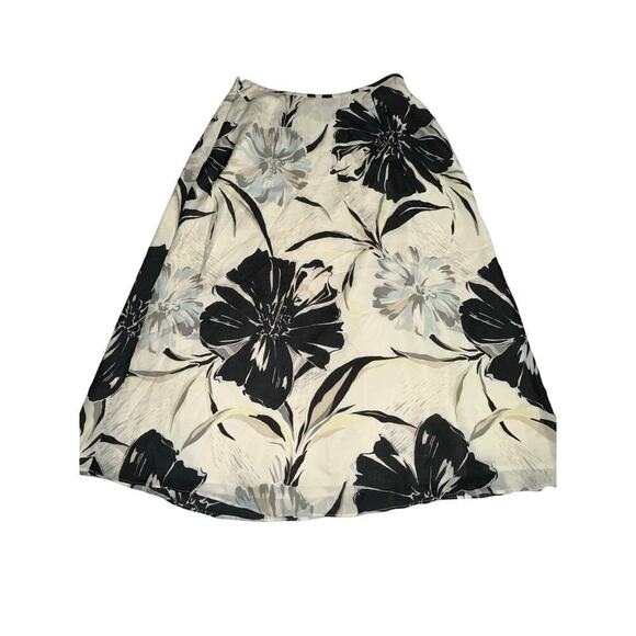 Talbots Dresses & Skirts - Talbots A Line Skirt Silk Floral Tropical Lined Sz 4 Knee Length garden girl
